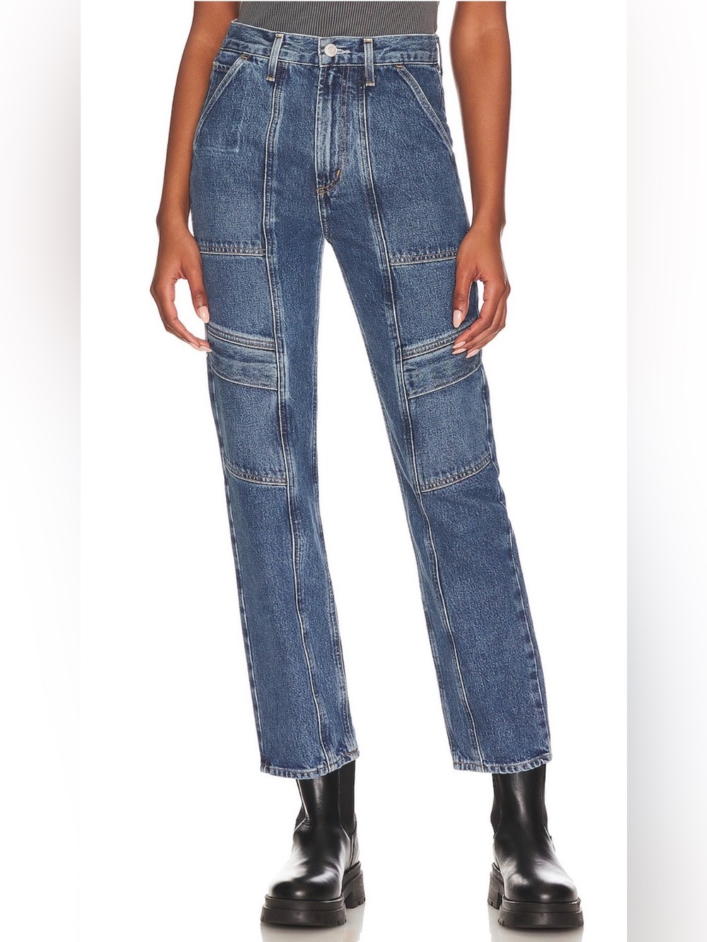 AGOLDE Cooper Cargo Jeans in Regulation